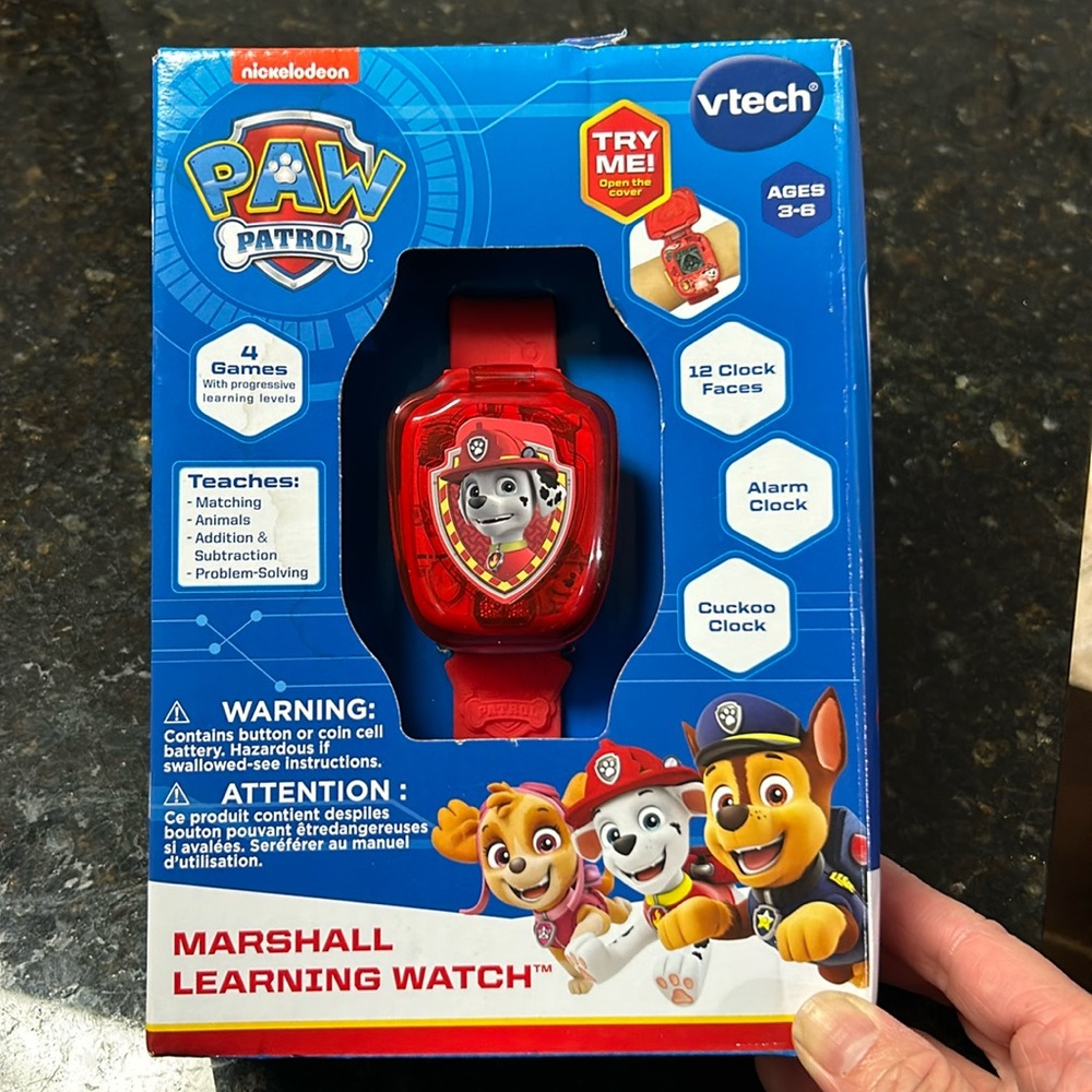 NEW tech paw patrol Marshall learning watch